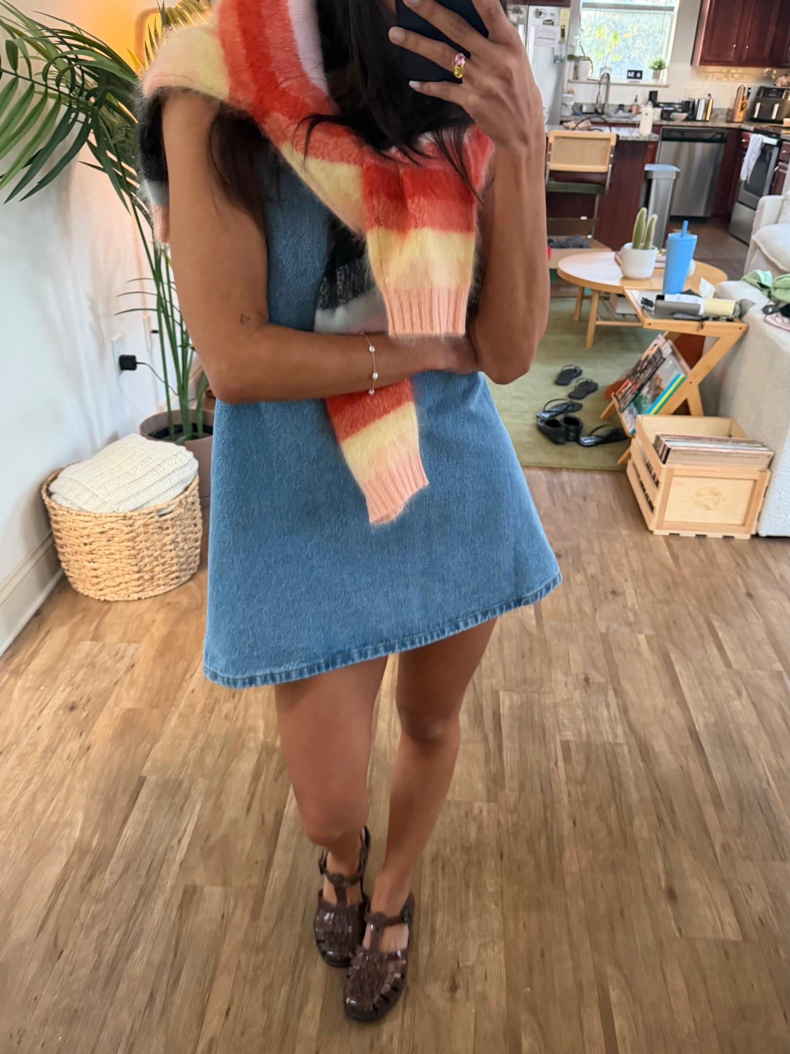 i’m wearing a size medium in dress (I sized up one for length) and a size medium in sweater! :) 

#LTKootd #LTKgrwm #LTKSeasonal