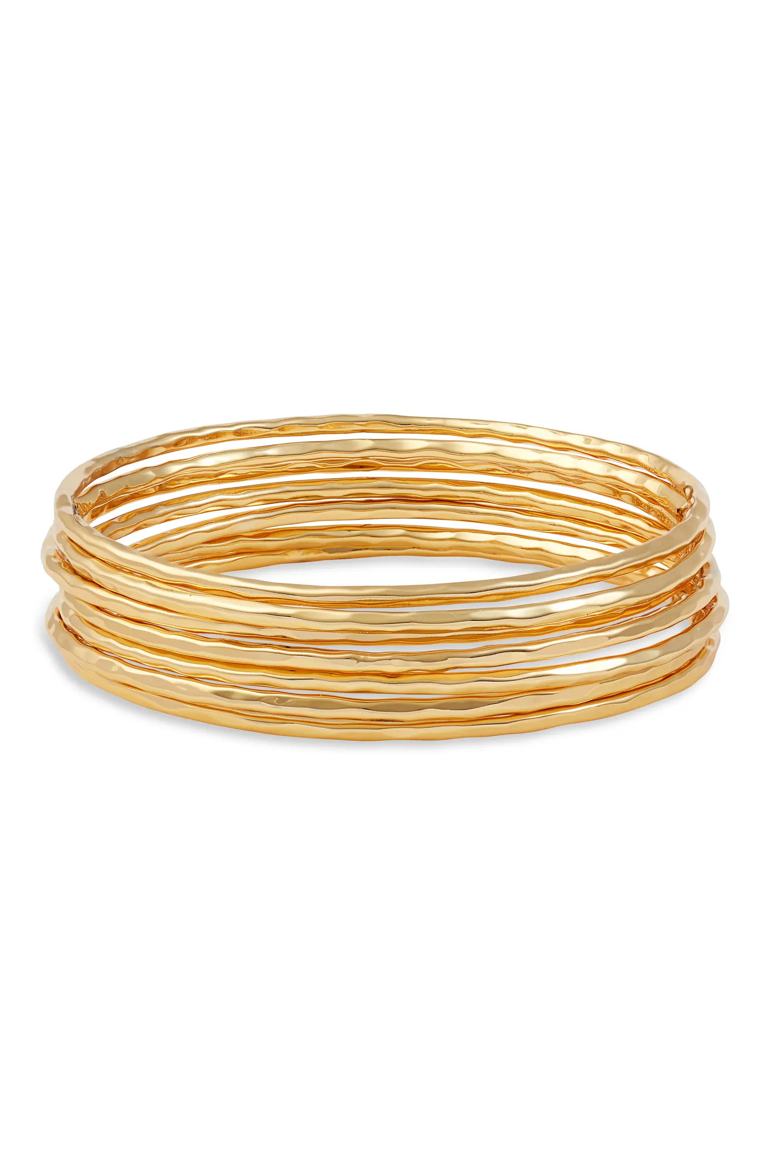 Set of 7 Hammered Bangles (Women) | Nordstrom | Nordstrom