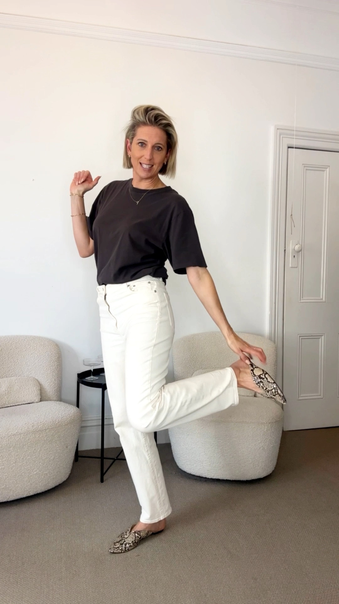 ADD WHITE jeans to your Spring wardrobe! And snake shoes for texture… I’ve had mine for over 5 years! 

#LTKspring #LTKshoes #LTKjeans