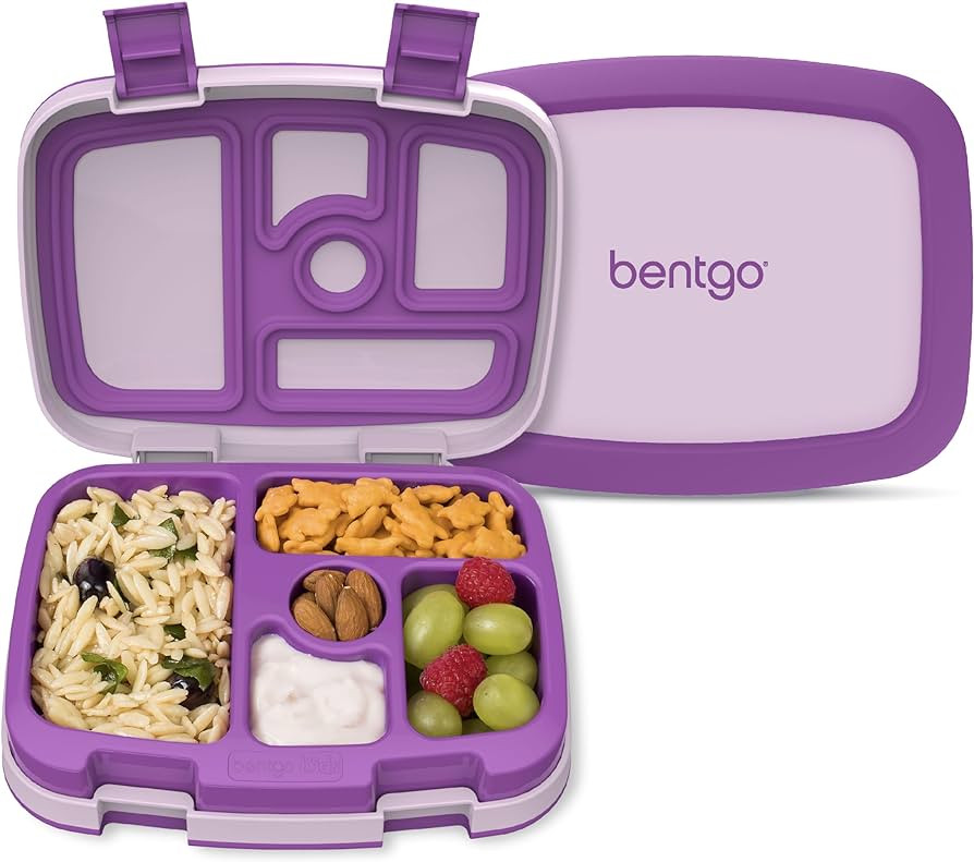 Bentgo Kids Bento-Style 5-Compartment Leak-Proof Lunch Box - Ideal Portion Sizes for Ages 3 to 7 ... | Amazon (US)