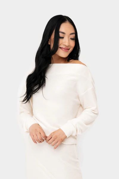 Essential Elevated Off Shoulder Knit Top | Gibson