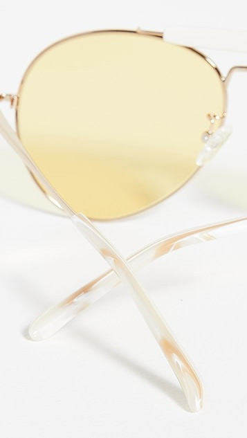 Linda Farrow x Dries Van Noten Classic Aviators | Shopbop