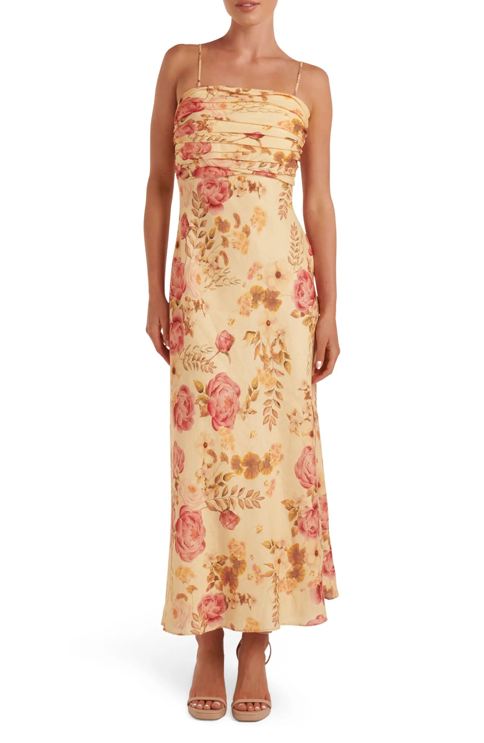 Tasmin Floral Linen Maxi Dress | Nordstrom