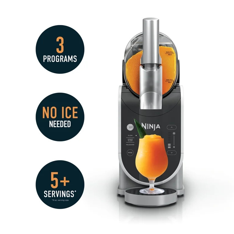 Ninja SLUSHi 72-Oz Frozen Drink Machine with RapidChill Technology, 3 Presets, Dishwasher Safe, F... | Walmart (US)