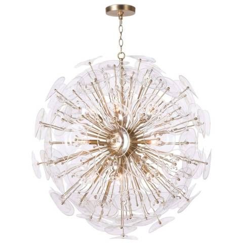 Regina Andrew Poppy Glass Chandelier Large (Clear) 38 Height | Lamps Plus