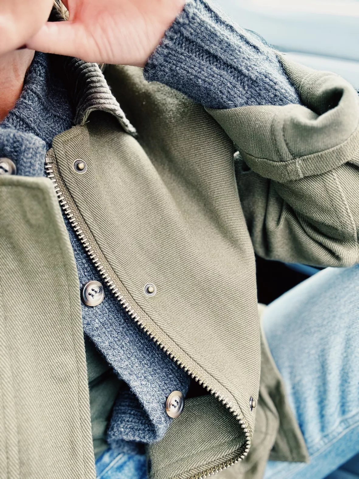 Jacey Mixed Media Denim Jacket Jacey Mixed Media Denim Jacket