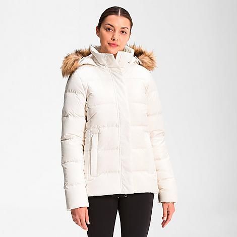The North Face Inc Women's Gotham Full-Zip Jacket in White/Gardenia White Size Medium Polyester | Finish Line (US)