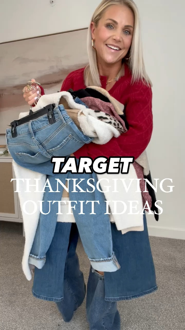 Target Thanksgiving Outfit Ideas🦃
How cute are these looks for Thanksgiving or just a good fall outfit!

Target finds, Thanksgiving outfits, fall outfits, holiday outfits, Christmas outfits, target fashion finds, target style, target outfits, jeans, flare jeans, booties

#LTKMidsize #LTKFindsUnder50 #LTKSeasonal