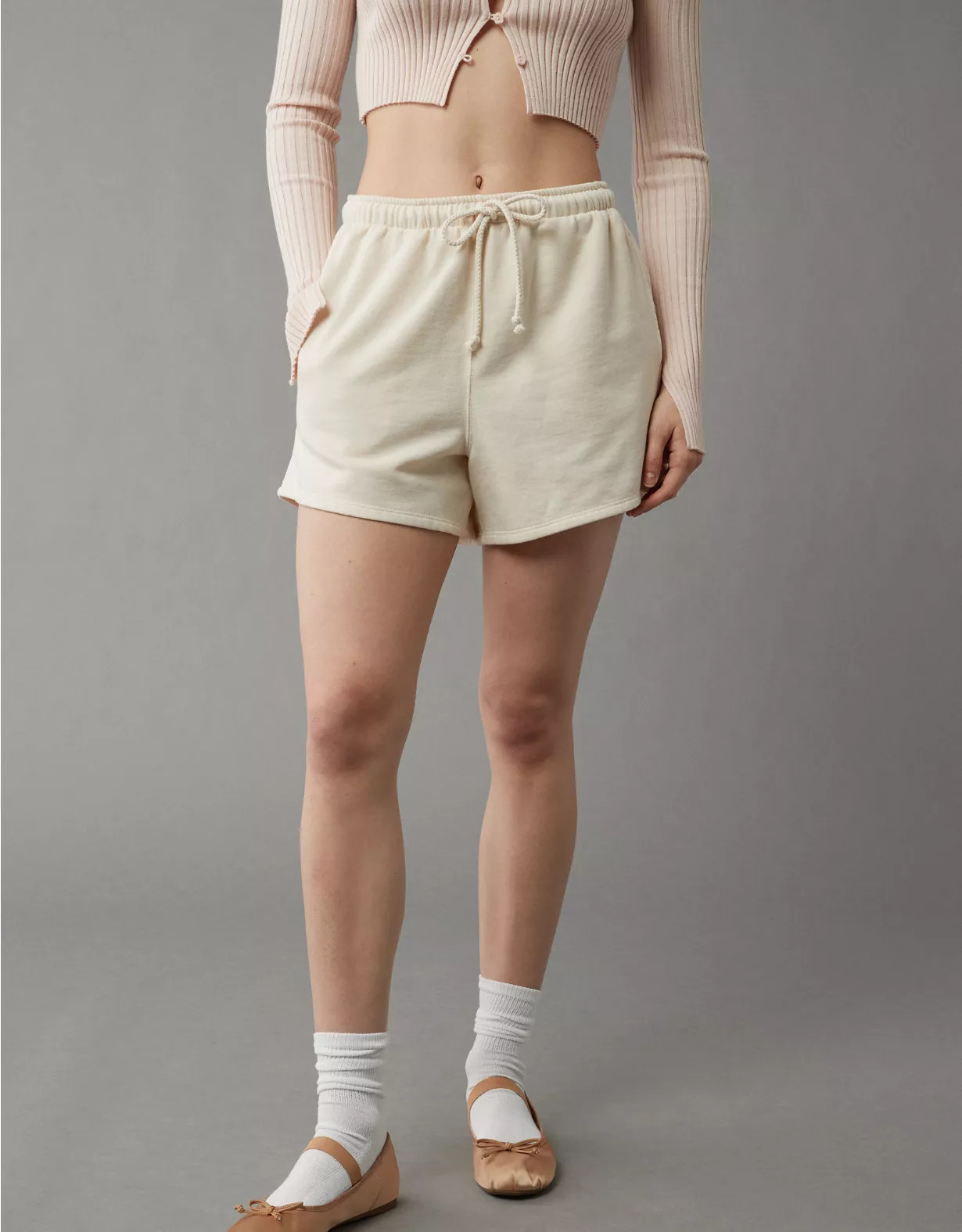 AE Fleece Baggy Sweat Short | American Eagle Outfitters (US & CA)