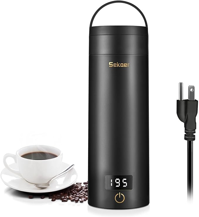 Sekaer Travel Electric Tea Kettle Portable Small Mini Coffee Kettle, with 4 Variable Presets, Per... | Amazon (US)
