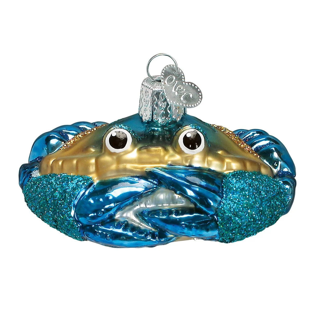 Old World Christmas Blue Crab Glass Blown Ornaments for Christmas Tree - Walmart.com | Walmart (US)