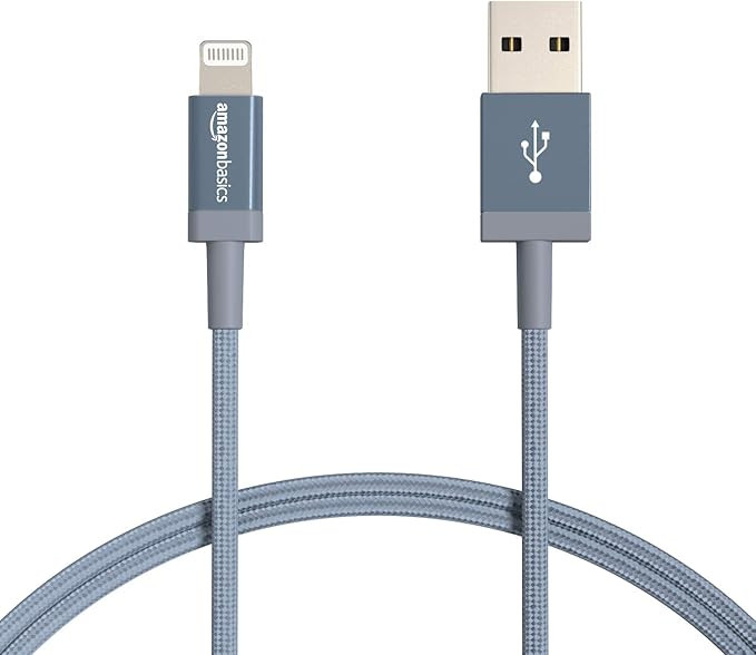 Amazon Basics 2-Pack USB-A to Lightning Charger Cable, Nylon Braided Cord, MFi Certified Charger ... | Amazon (US)