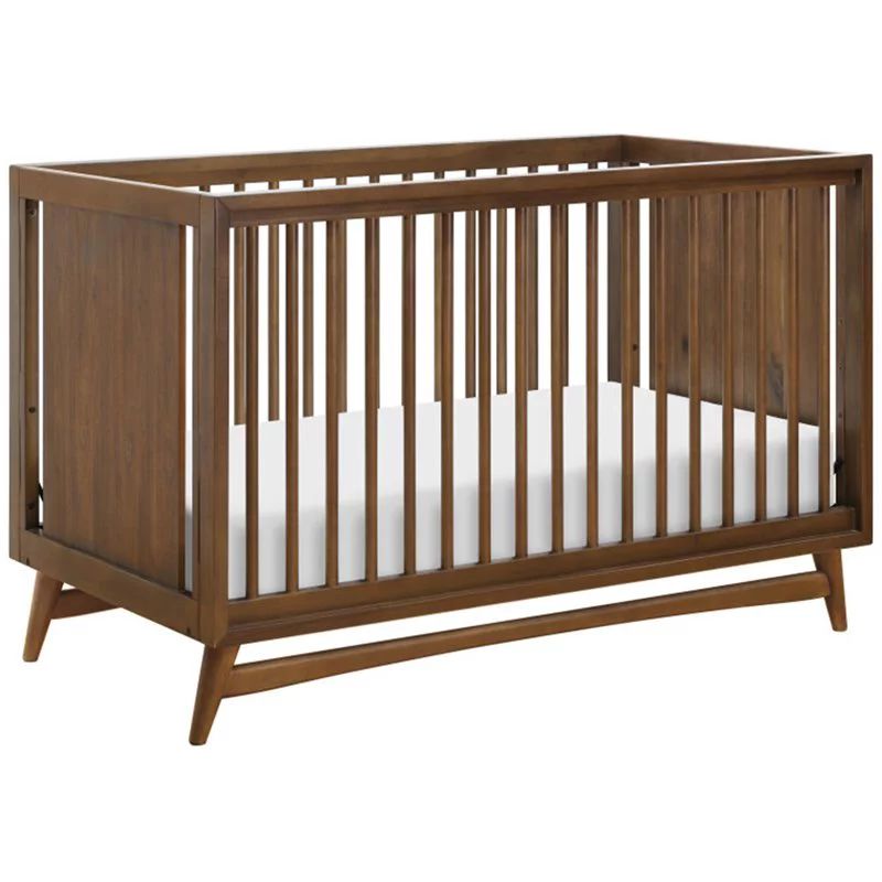 Peggy 3-in-1 Convertible Crib with Toddler Bed Conversion Kit in Natural Walnut | Walmart (US)