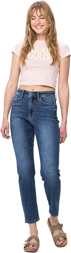 'Fiercely Bella Boutique' Hi-Waisted, Slim Fit Jeans (Style 82549) | Amazon (US)