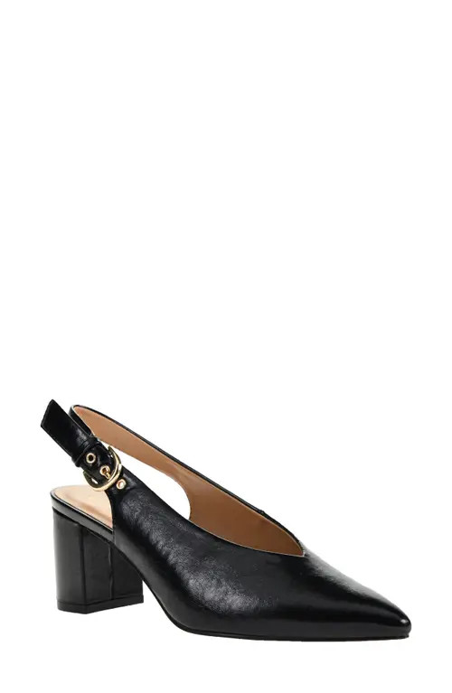 Chinese Laundry Menny Pointed Toe Slingback Pump in Black at Nordstrom, Size 6.5 | Nordstrom