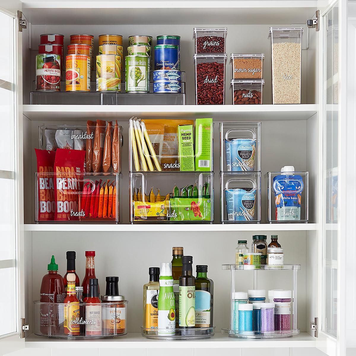THE HOME EDIT T.H.E. 3-Tier Expandable Shelf Clear | The Container Store