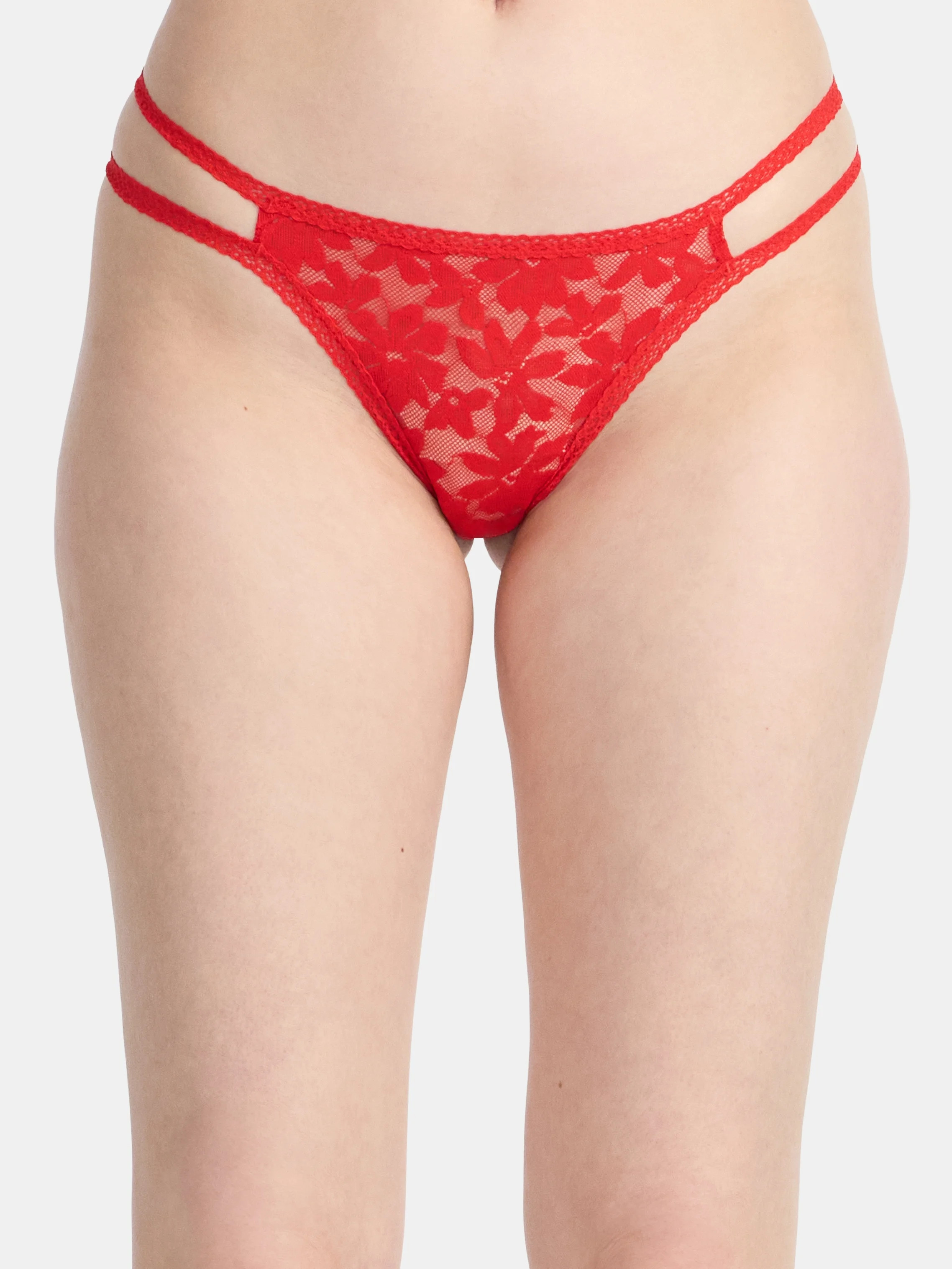No Boundaries Lace Strappy Thong Panties, Women's | Walmart (US)