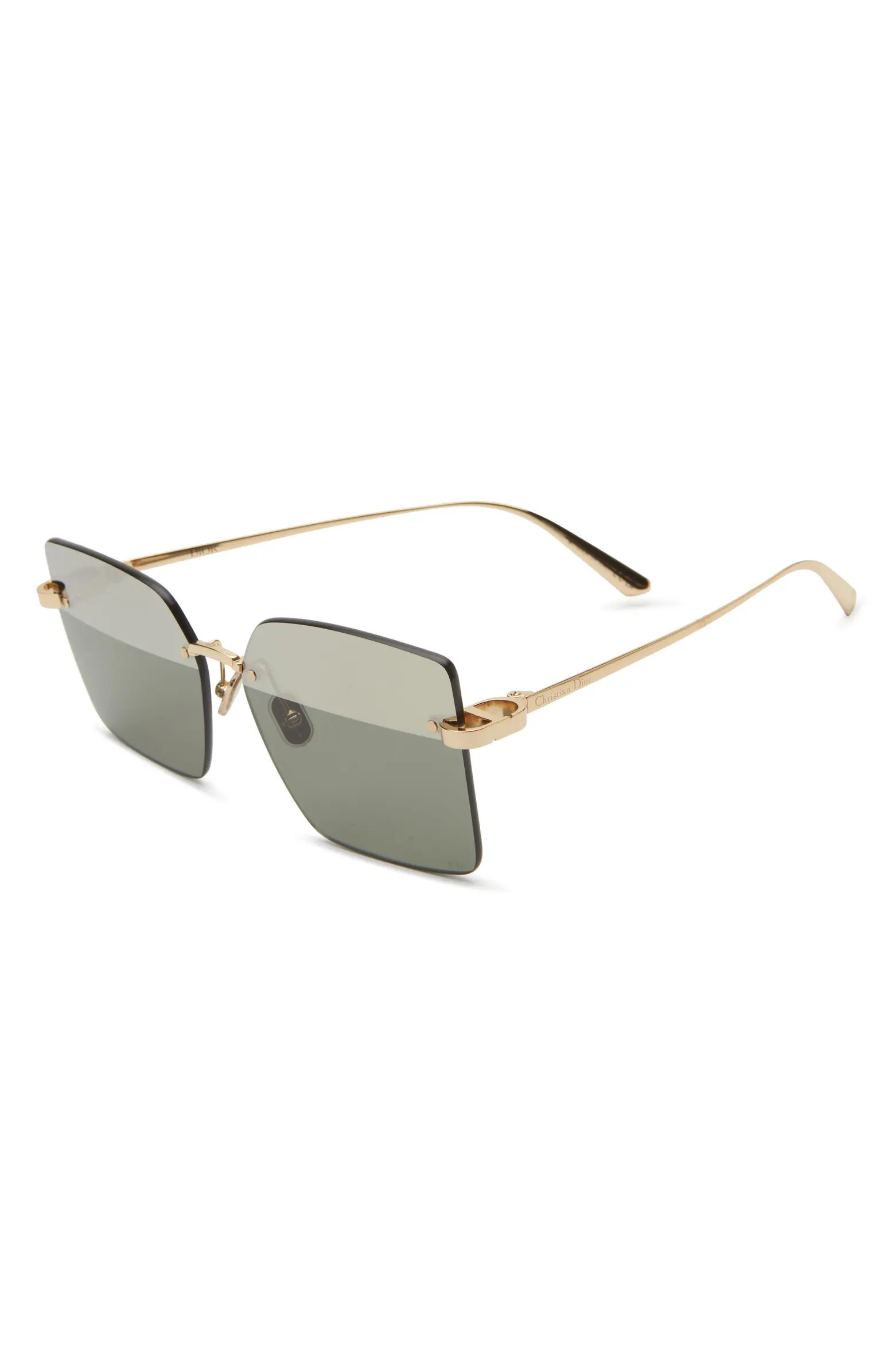 DIOR CDior S3U 58mm Frameless Square Sunglasses | Nordstrom | Nordstrom