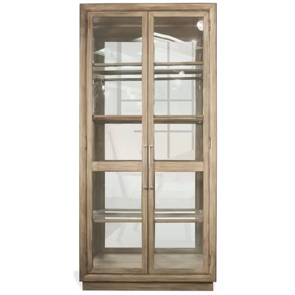 Gardendale 42'' Wide Mirrored Back Curio Cabinet with Lighting | Wayfair North America