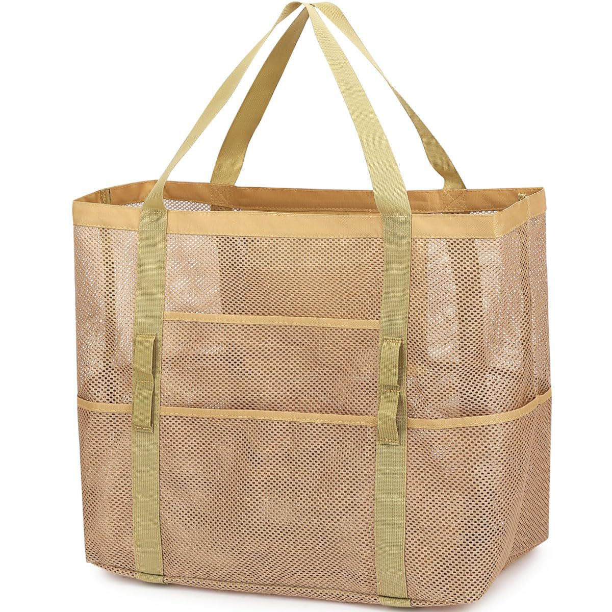 Narwey Mesh Beach Bag, Large Beach Tote with Zipper Pocket, Toys Pool Bag | Target