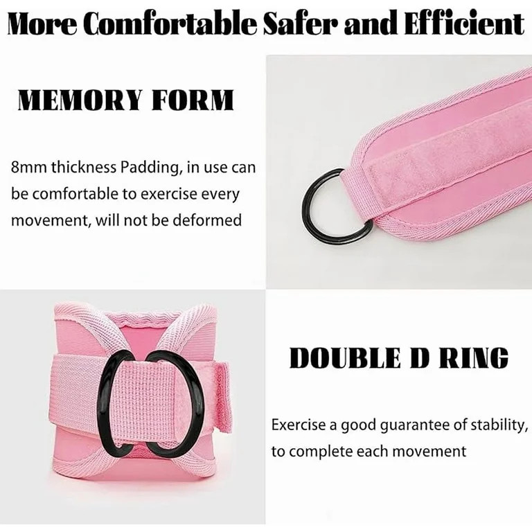 Ankle Resistance Bands with Cuffs, Glutes Workout Equipment,Ankle Bands for Working Out, Butt Exe... | Walmart (US)