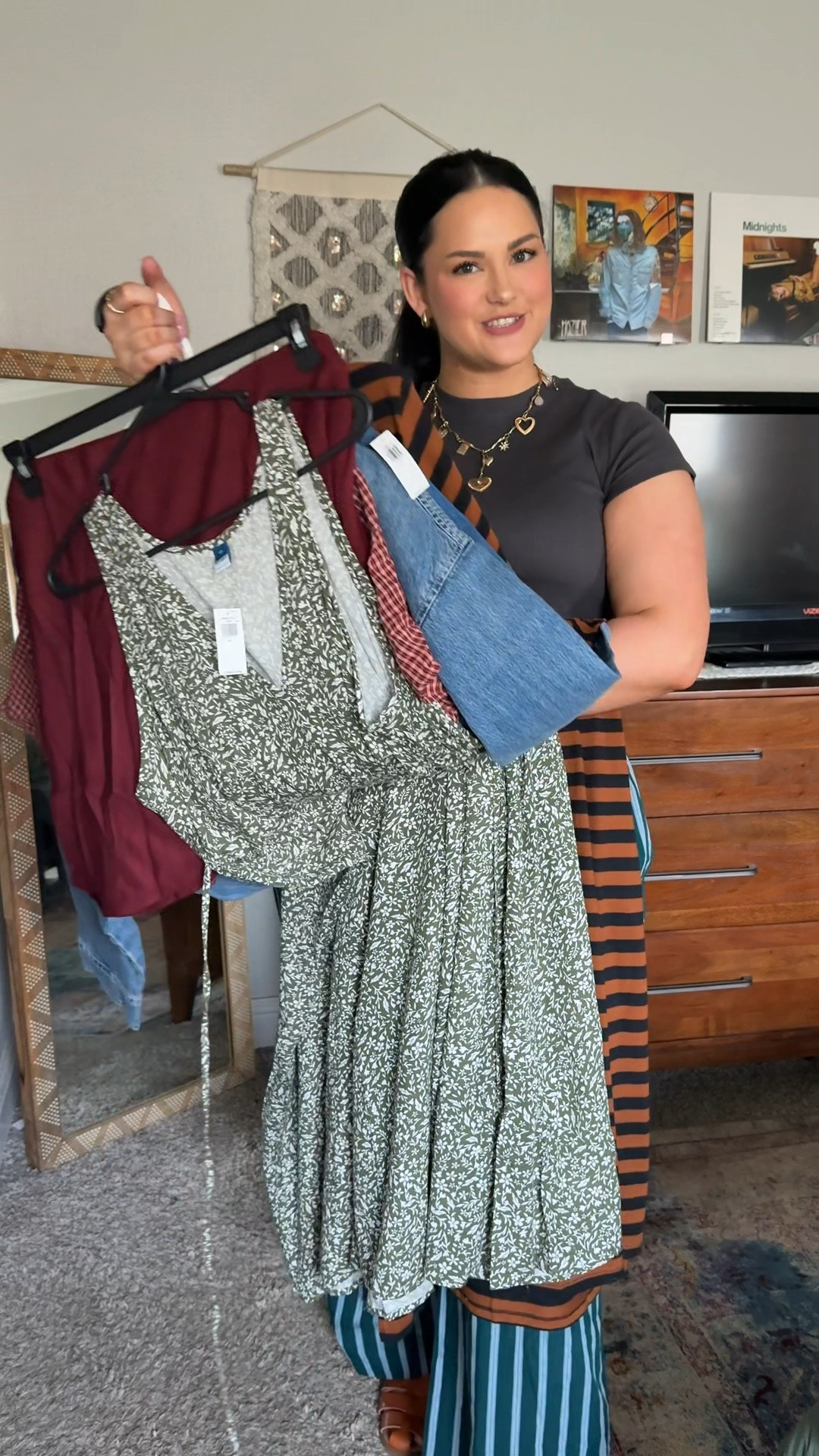 New arrivals for fall from Old Navy! Wearing XL in all items, but would need to size down in the denim top & green slip dress  

#LTKFindsUnder50 #LTKStyleTip #LTKMidsize