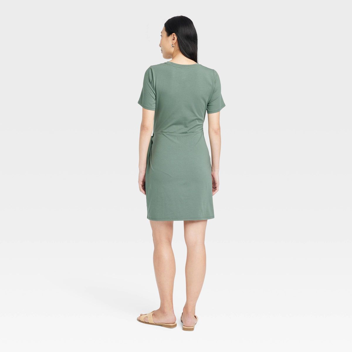 Women's Short Sleeve Mini T-Shirt Wrap Dress - A New Day™ | Target