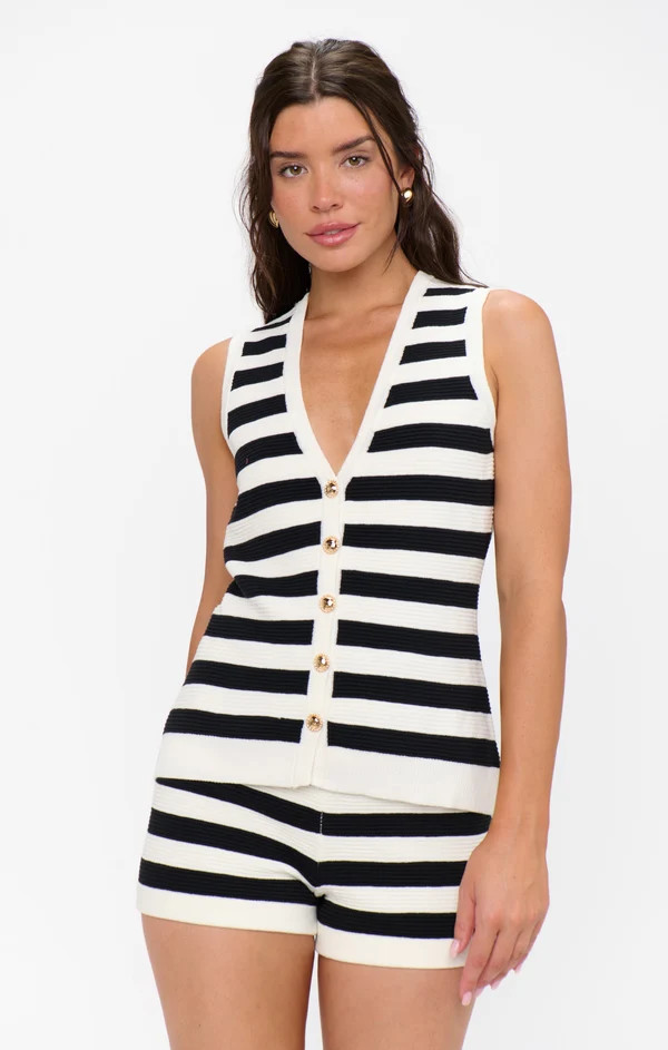 Devin Shorts ~ Island Noir Stripe | Show Me Your Mumu