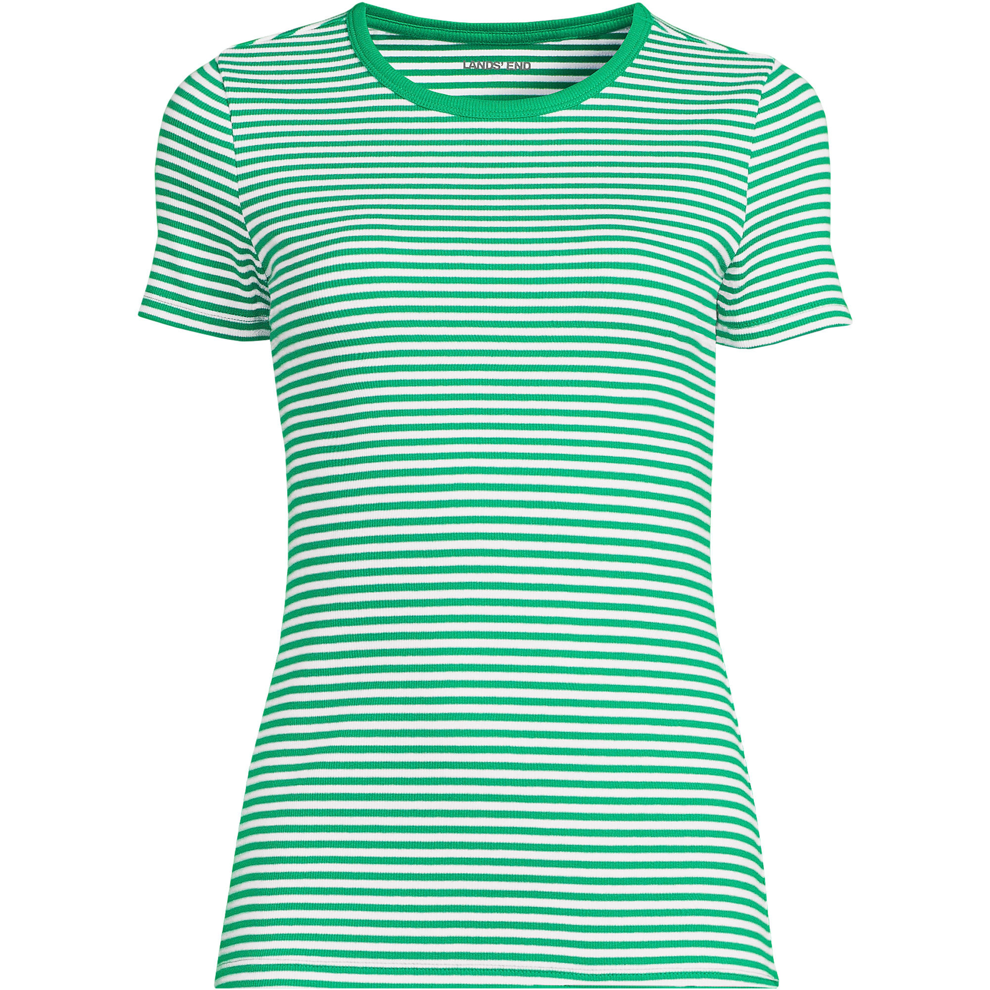 Women's Micro Rib T-Shirt | Lands' End (US)