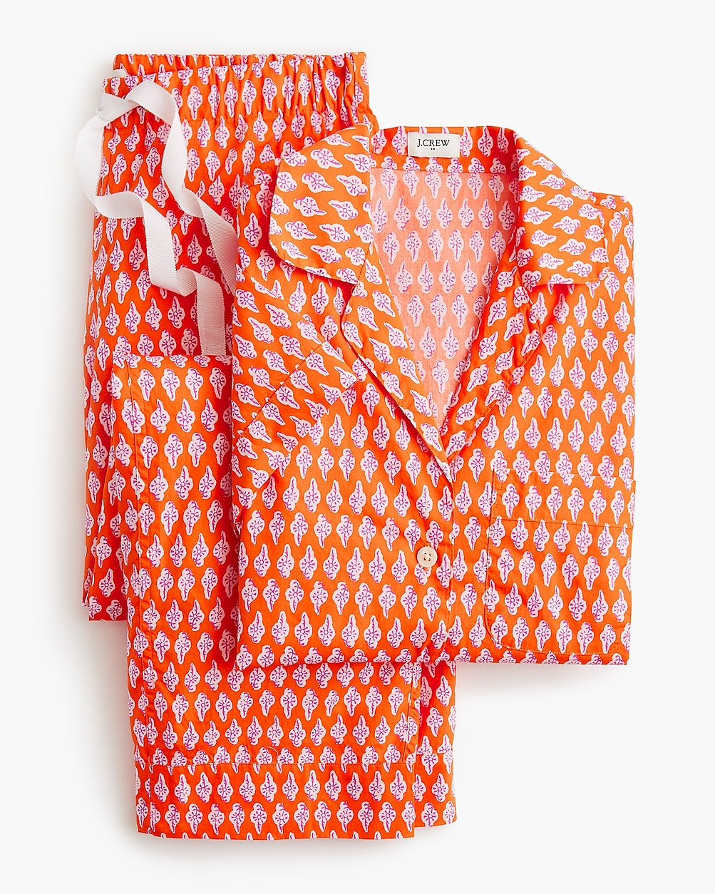 Cropped short-sleeve pant pajama set | J.Crew Factory