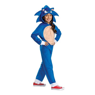 Sega Kids' Sonic the Hedgehog Movie 3 Halloween Costume Jumpsuit Blue M (7-8) | Target