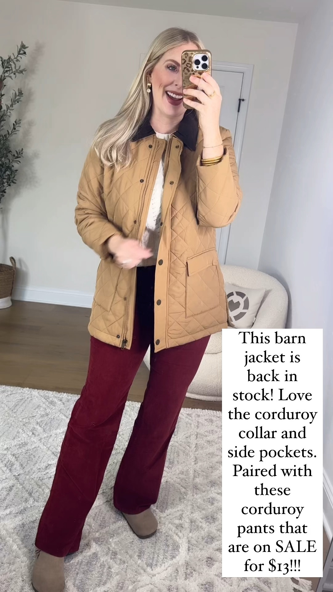 Walmart try on, time and tru, barn jacket, maroon corduroy pants, Walmart outfit, Walmart fashion 

Medium in both 

#LTKVideo #LTKSaleAlert #LTKFindsUnder50