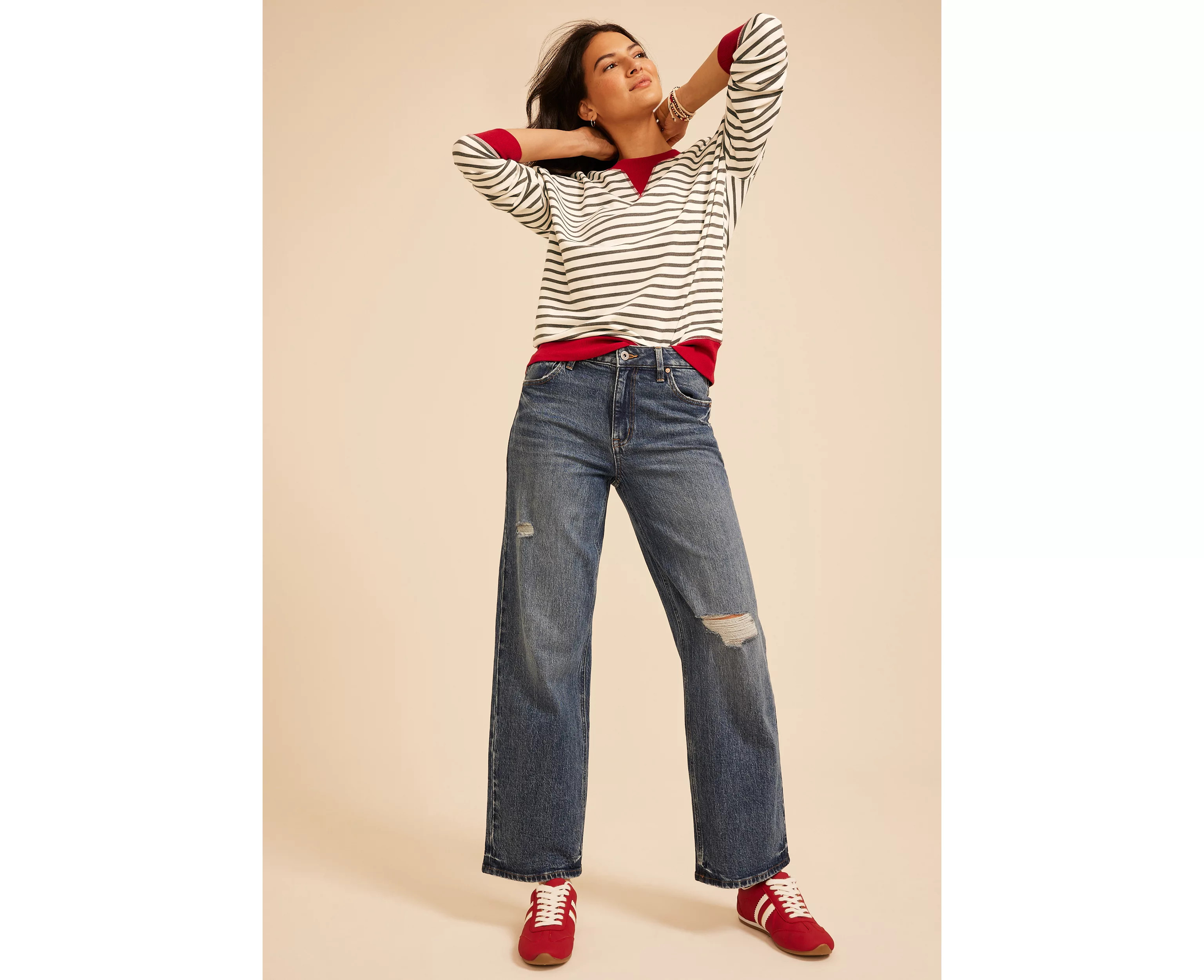 Game Day Striped Sweatshirt | maurices | Maurices