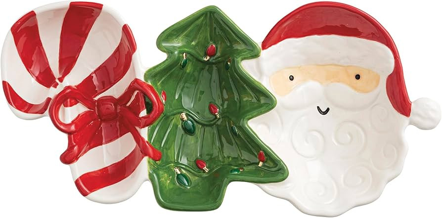 Mud Pie Christmas Whimsy Christmas Triple Server | Amazon (US)