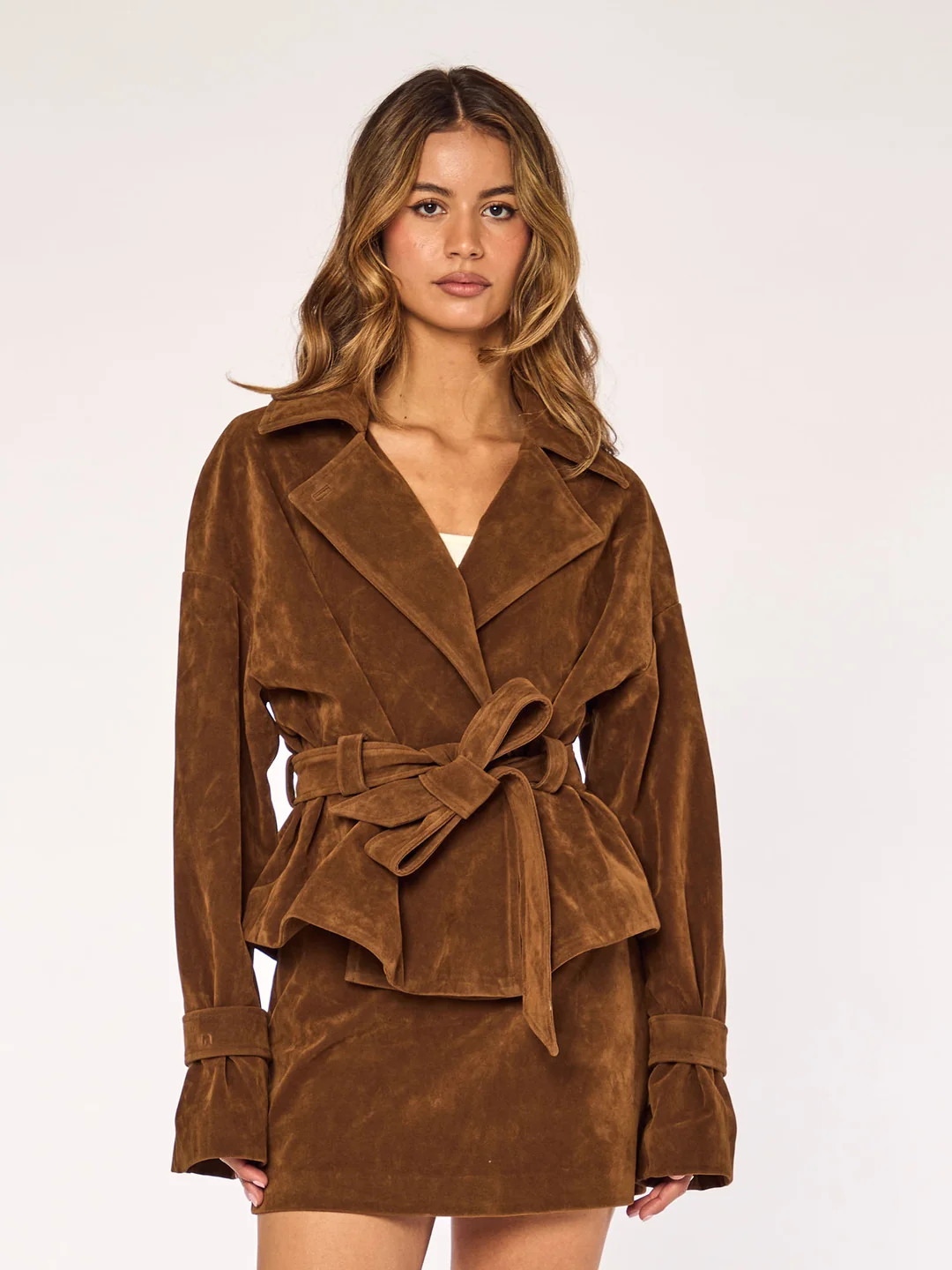 ROMY - Suede Jacket \u2022 Maple | Ninety-9