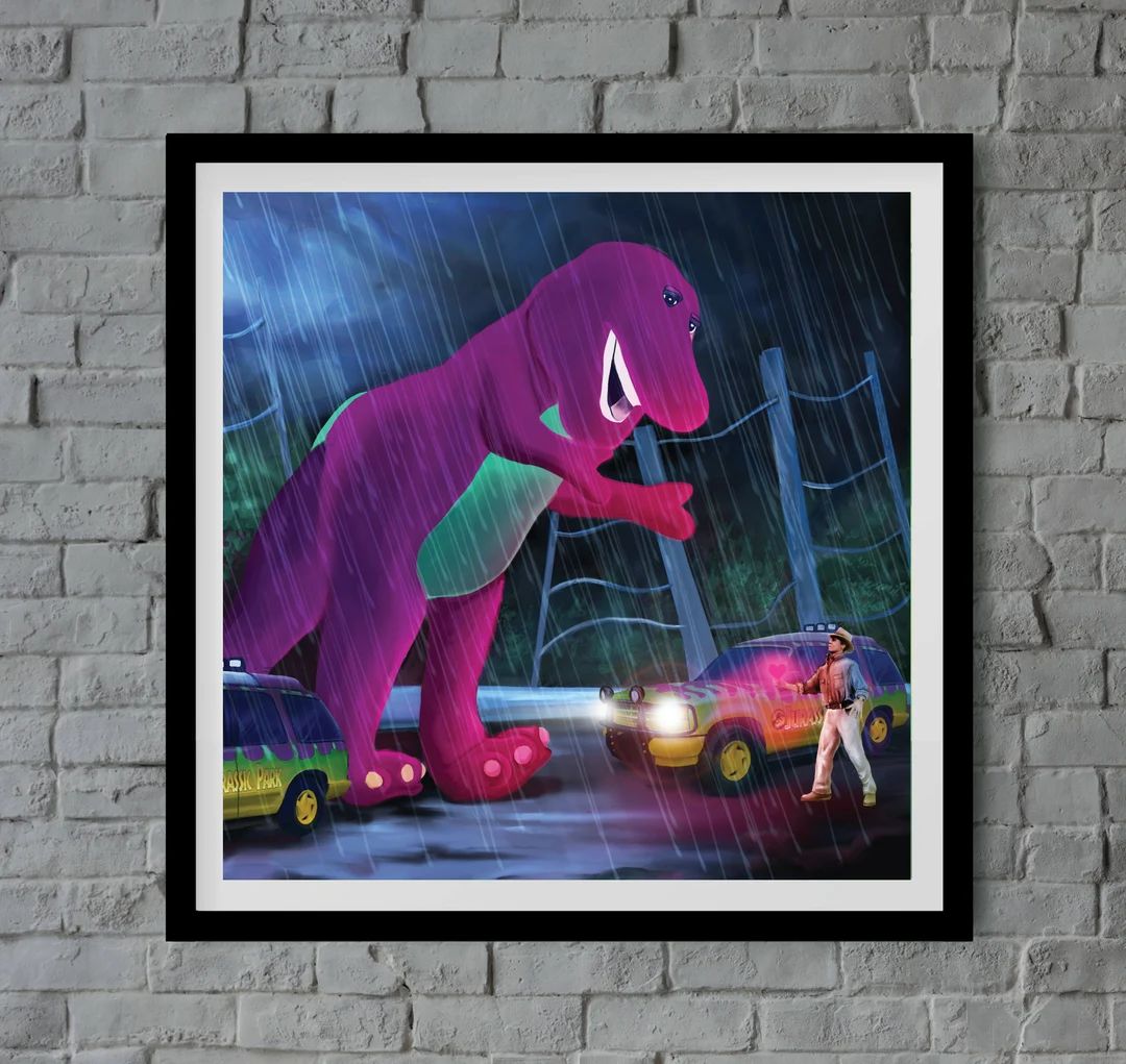 Barney at Jurassic Park - Etsy | Etsy (US)