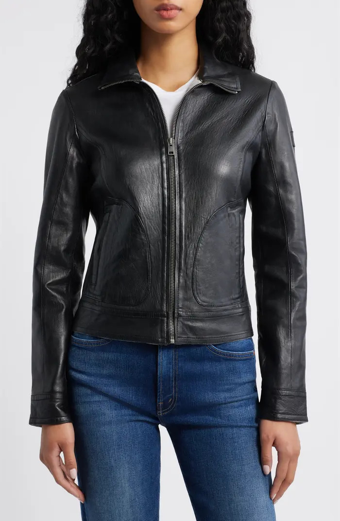Lusan Leather Moto Jacket | Nordstrom