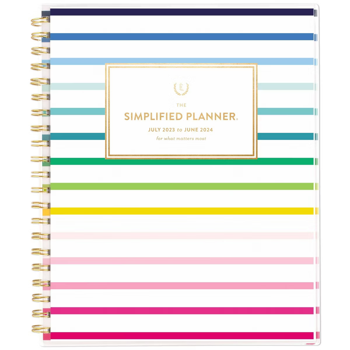 Emily Ley for At-A-Glance 2023-24 Academic Planner 11"x8.375" Weekly/Monthly Happy Stripe | Target