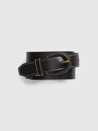 Contrast Stitch Leather Belt | Gap (US)