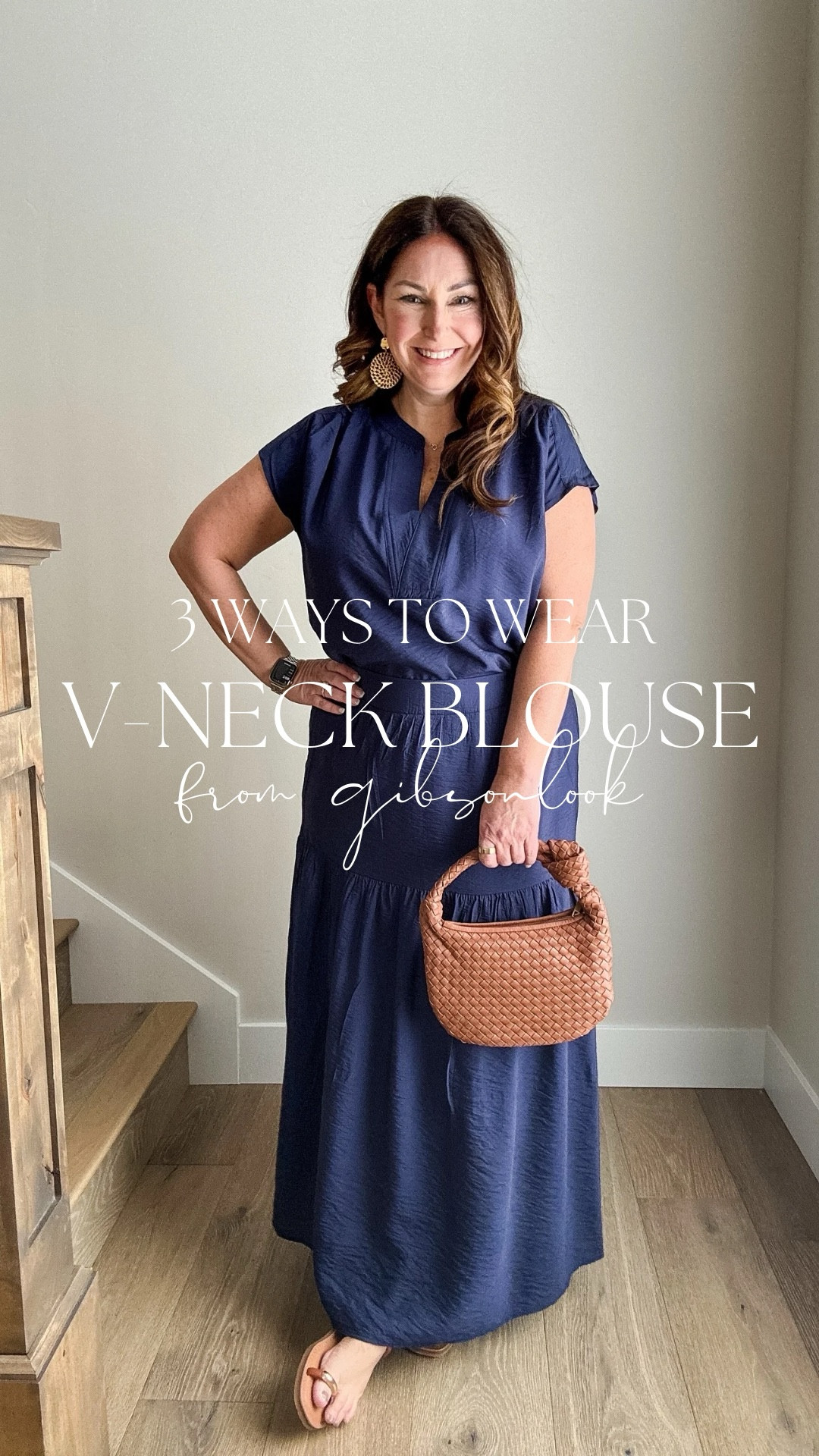 3ways to wear neck blouse from Gibsonlook Use code RYANNE10 for 10% off 

- Blouse tts, L 
- Skirt size up if in-between runs small in waistband 
- White jeans tts, 32
- Spanx jeans size up XL Petite 


#LTKMidsize #LTKWatchNow #LTKOver40