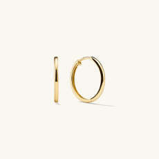 Easy Medium Hoops | Mejuri Fine Crew