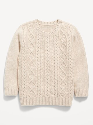Unisex Cable-Knit Pullover Sweater for Toddler | Old Navy (CA)