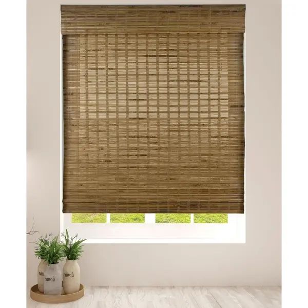 Arlo Blinds Dali Native Cordless Lift Bamboo Roman Shades | Bed Bath & Beyond