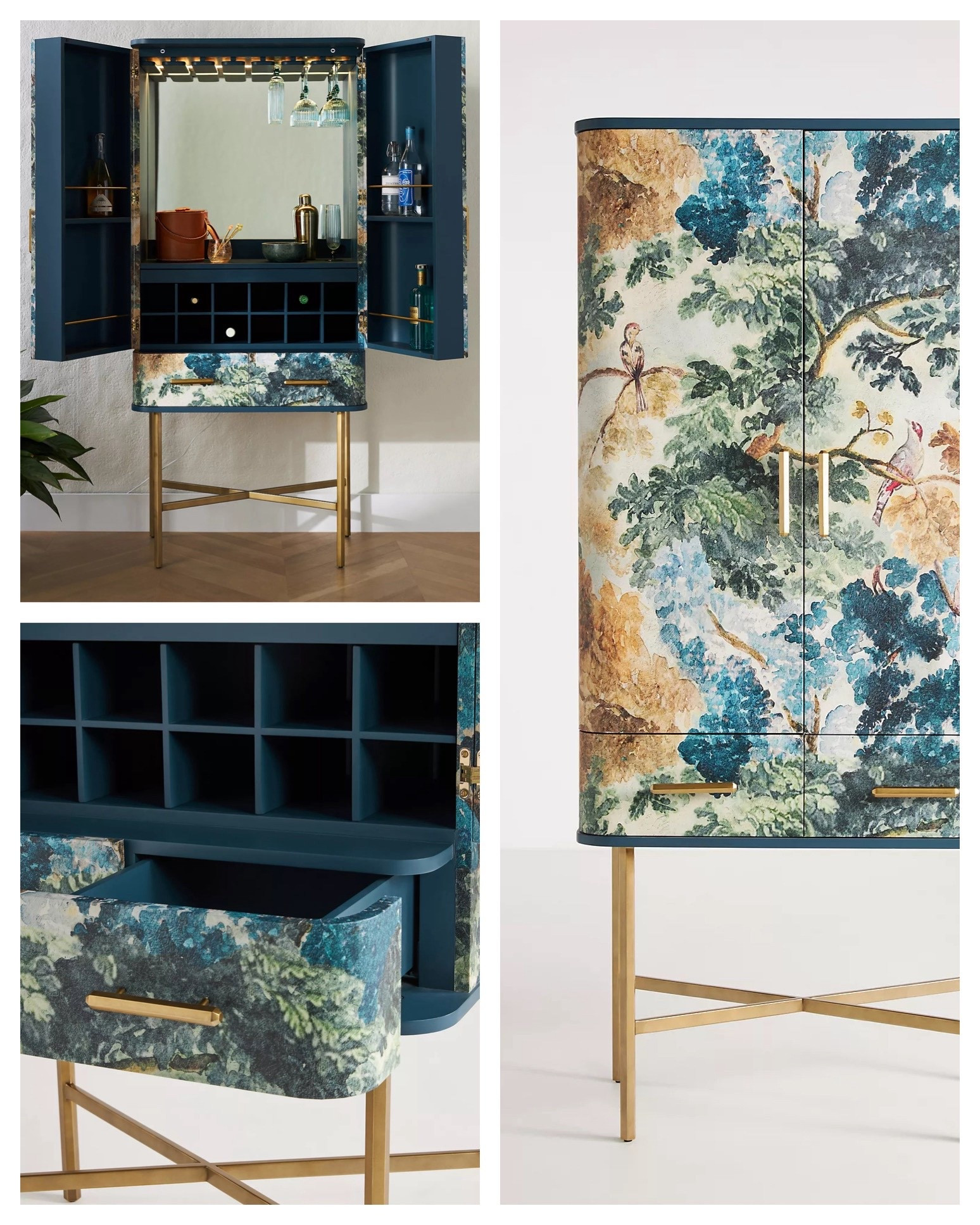 A bar cabinet as art.
Romantic chinoiserie, rich jewel tones, and gilded details~perfect for a French Baroque-inspired apartment that believes beauty should be functional.
🤍Shop this Anthropologie Home statement piece via my LTK.
Link in bio.


#LTKHome