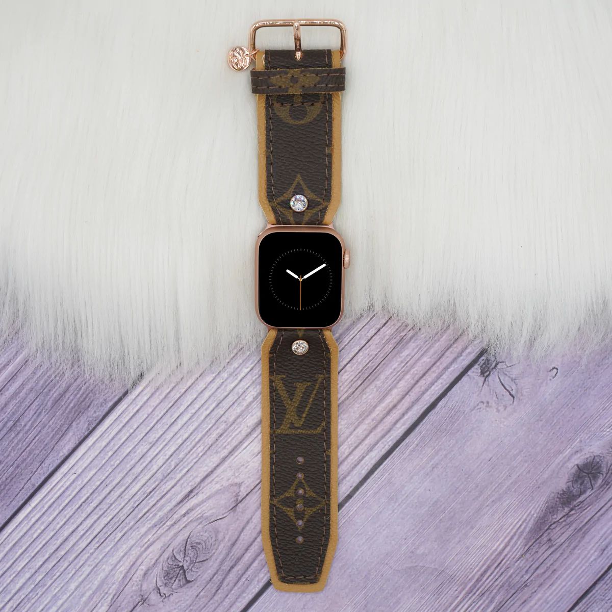 Limited Edition Sivella Band in Upcycled LV Monogram with Tan | Spark*l