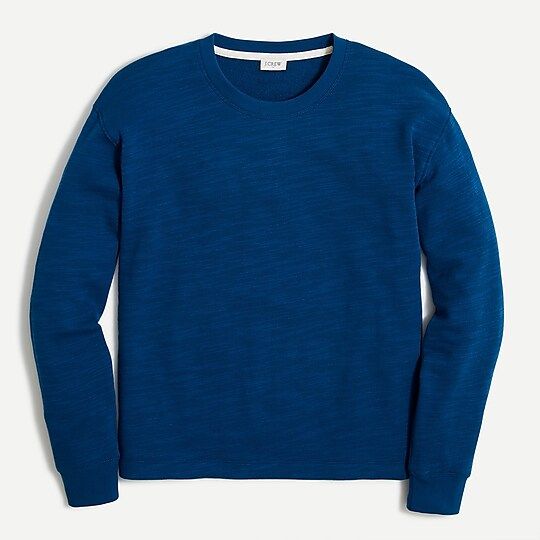 Cotton terry crewneck sweatshirt | J.Crew Factory