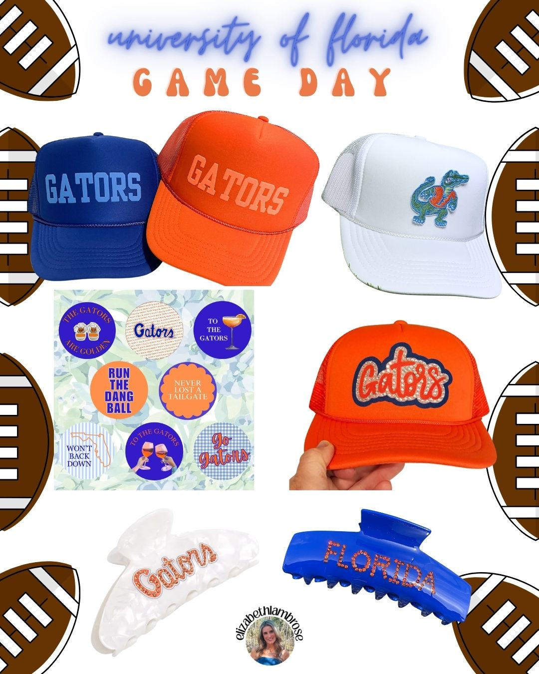 gator football is so backkkk 
& you need the perfect accessories! 
obsessed with these gators trucker hats! will be getting them both!!
& the claw clips - so adorable!
 

 #LTKSeasonal #LTKU #LTKStyleTip