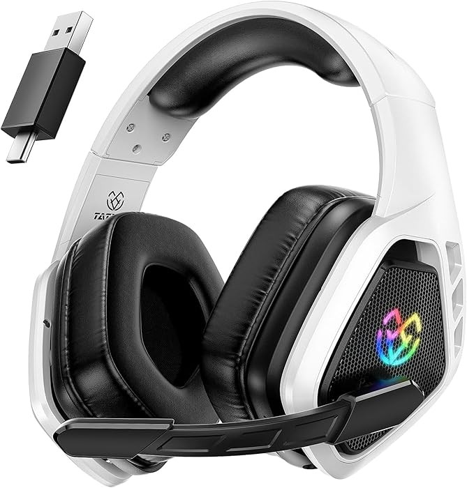Wireless Gaming Headset for PC, Ps5, Ps4, 2.4 Ghz USB & Type-C Gaming Headphones with Microphone,... | Amazon (US)