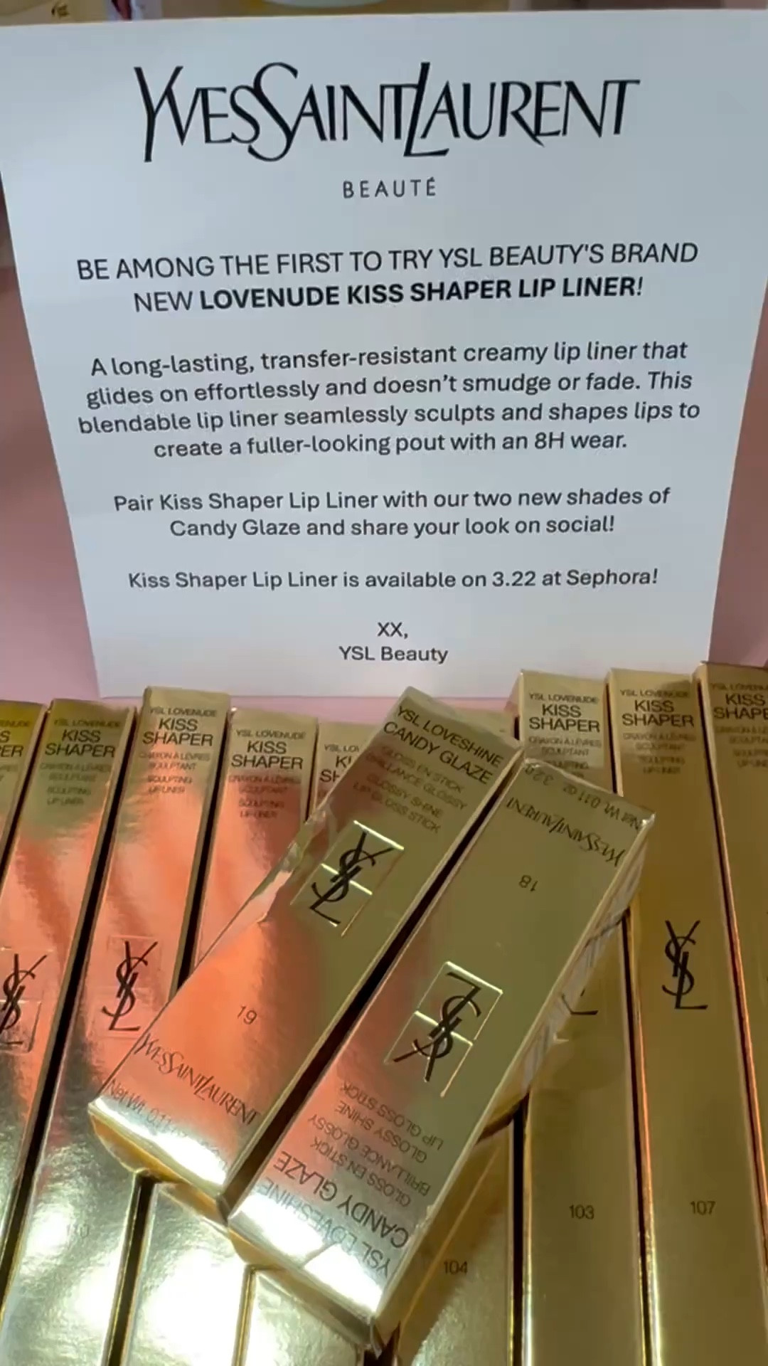 Ooh YSL new lovenude kiss shaper lip liners are creamy and pigmented and stay put.
I’m using the shade 44 in the liner and 18 in the candy glaze 

It’s giving sculpted  and 8hr plus longwear and the shine is so beautiful 

These just dropped today at Sephora. Don’t sleep on these, I linked them 

#yslbeauty #kissshaper #lipcombo #beauty



#LTKBeauty
