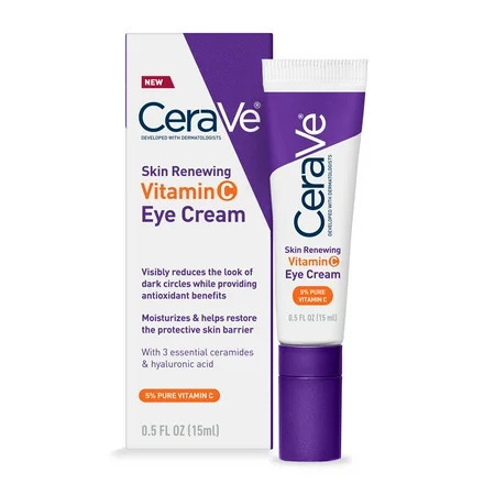 CeraVe Skin Renewing Vitamin C Eye Cream for Dark Circles and Puffiness 0.5 fl oz | Walmart (US)